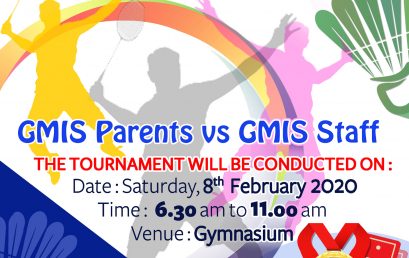 GMIS BADMINTON TOURNAMENT 2020