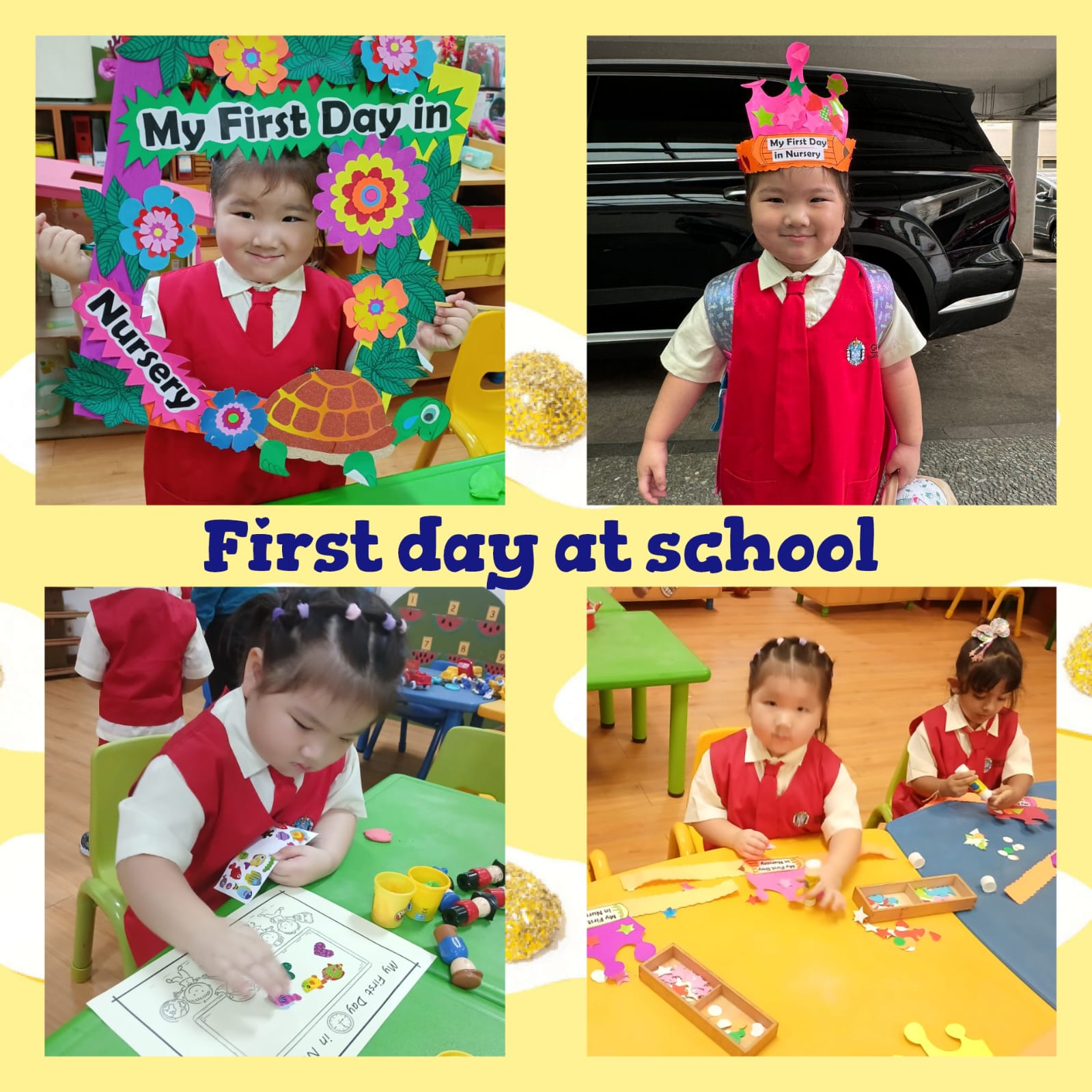 Preschool; First day at School