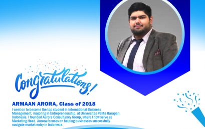 Armaan Arora, Class of 2018