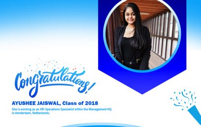 Ayushee Jaiswal Class of 2018