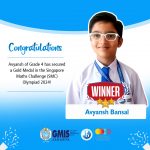 Avyansh Bansal of Grade 4