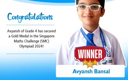 Avyansh Bansal of Grade 4