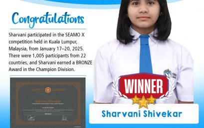 Sharvani Shivekar (Grade 6D)