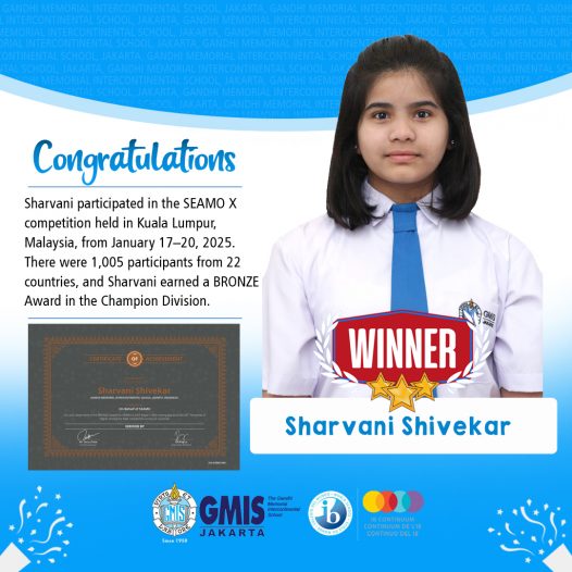 Sharvani Shivekar (Grade 6D)