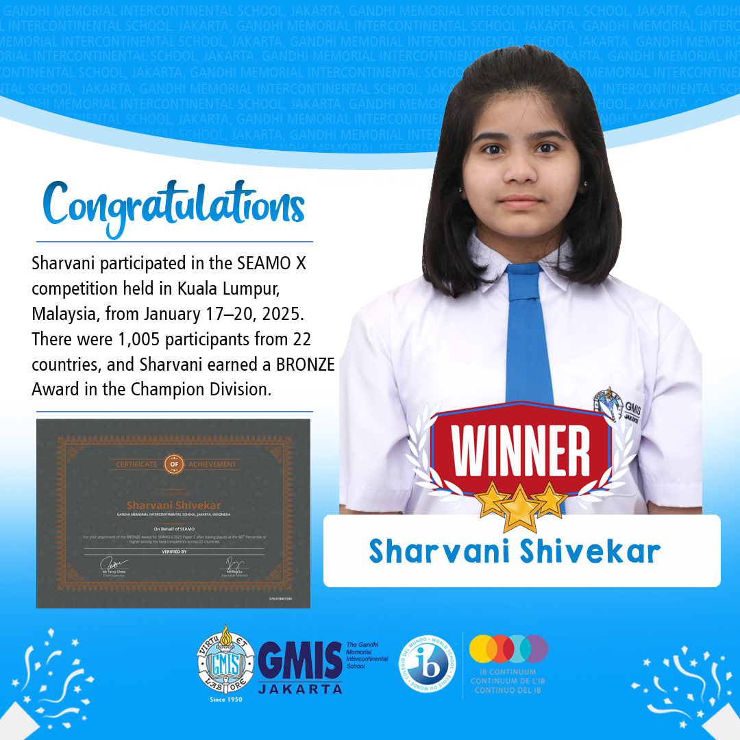 Sharvani Shivekar (Grade 6D)